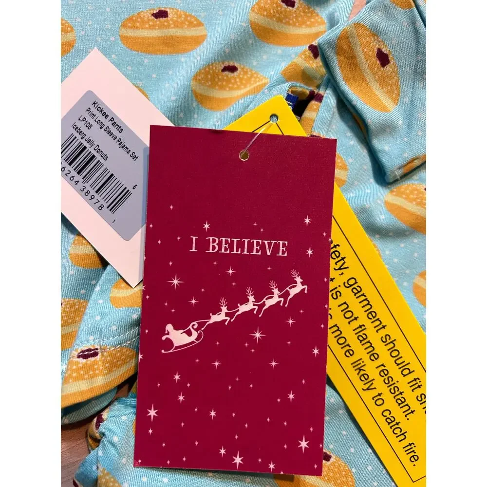 NWT Kickee Pants Jelly Donut PJ Set, Size 5